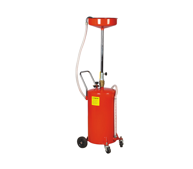 20195 Justerbar luftdriven oljeavtappning med hjul, 20 liter
